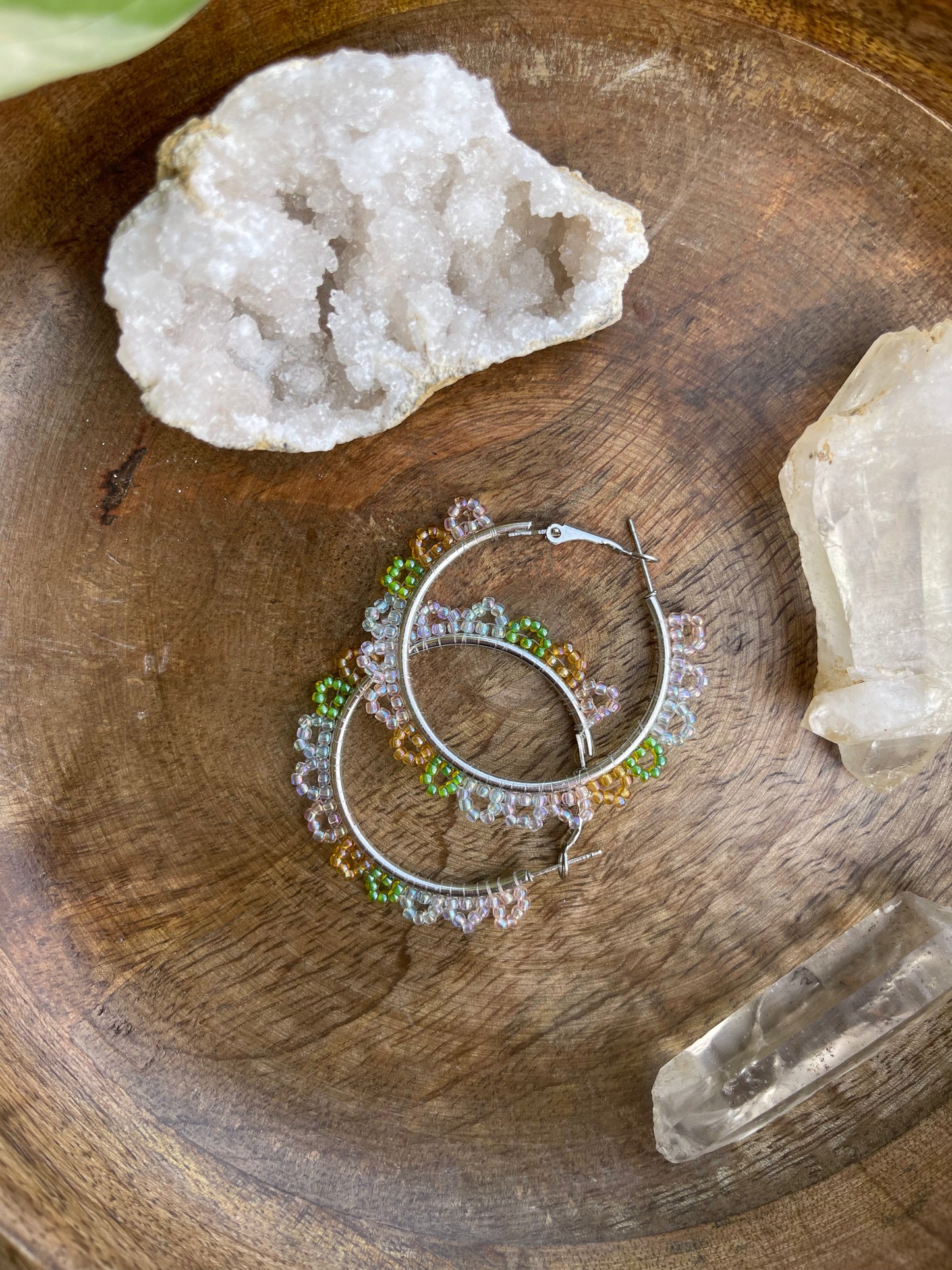 Hoops (Clear Multi-Colored Daisies)